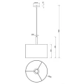 Lampa wisząca KORBA Biały E27 Trio 301200101 | 4017807502626 noxbox lampynox www.lampynox.pl