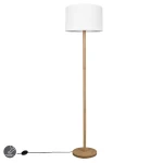 KORBA Biały E27 Lampa podłogowa stojąca