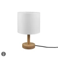 Lampa stołowa KORBA Biały | Brąz E27 Trio 501200101 | 4017807502657 noxbox lampynox www.lampynox.pl