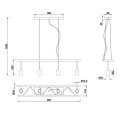 Lampa wisząca LADDER Czarny 4xE27 RL R30644002 | 4017807502909 noxbox lampynox www.lampynox.pl