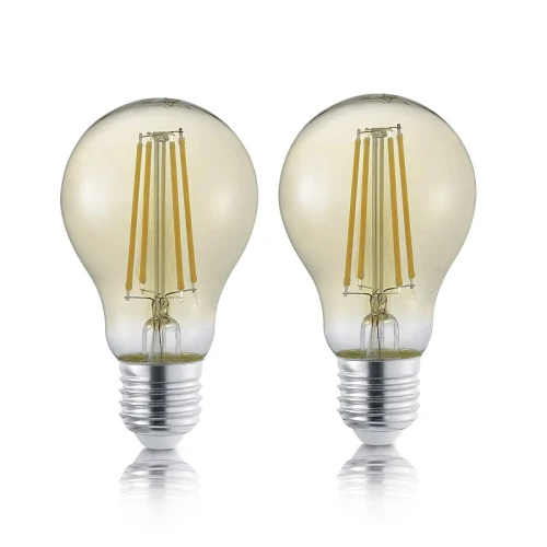 Dwupak żarówki filament 2x4W LED 2700K E27 Trio 987-2479 | 4017807509113 noxbox lampynox www.lampynox.pl