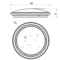 Plafon LIMBUS Biały mat ściemnialny LED 20W 4000K RL R67021131 | 4017807496352 noxbox lampynox www.lampynox.pl