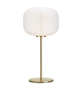 SOBER biały | mosiądz Ø 25cm E27 Lampa stołowa Markslojd 107819