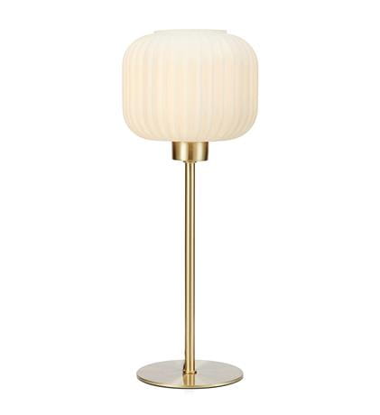 Lampa stołowa SOBER biały | mosiądz Ø 15cm E14 Markslojd 108120 | 7330024599314 noxbox lampynox www.lampynox.pl