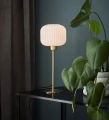 Lampa stołowa SOBER biały | mosiądz Ø 15cm E14 Markslojd 108120 | 7330024599314 noxbox lampynox www.lampynox.pl