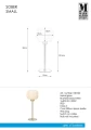 Lampa stołowa SOBER biały | mosiądz Ø 15cm E14 Markslojd 108120 | 7330024599314 noxbox lampynox www.lampynox.pl