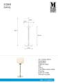 Lampa stołowa SOBER biały | stalowy Ø 15cm E14 Markslojd 108121 | 7330024599321 noxbox lampynox www.lampynox.pl