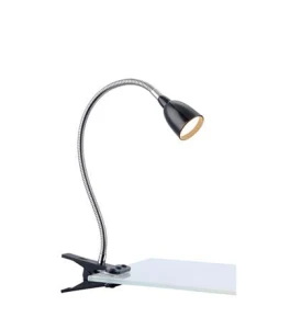 TULIP Klip czarny LED 3W 3000K Lampa biurkowa z klipsem mocującym Markslojd 106092