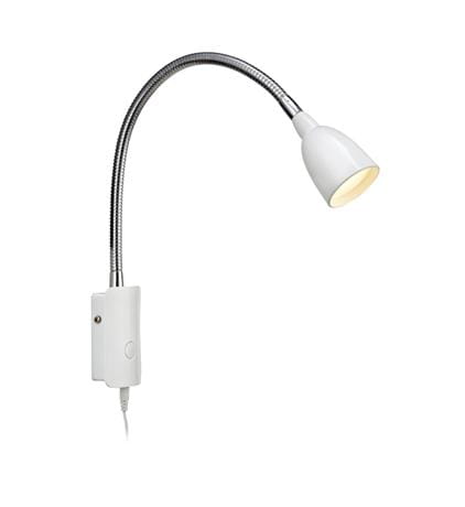 Kinkiet snake regulowany na wysięgniku TULIP biały LED 2,5W 3000K Markslojd 105939 | 7330024550643 noxbox lampynox www.lampynox.pl