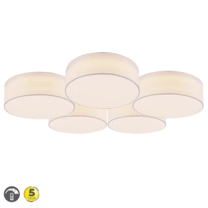 LUGANO Biały ściemnialy LED 58W 3000K Lampa sufitowa