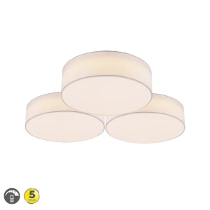 LUGANO Biały ściemnialy LED 38W 3000K Lampa sufitowa