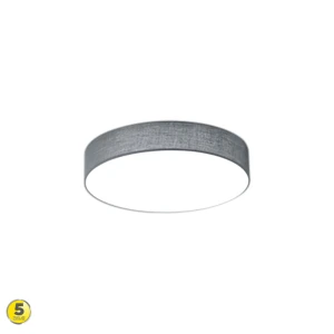 LUGANO Szary śr.30cm LED 11W 3000K Lampa sufitowa
