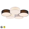 Lampa sufitowa LUGANO Biały | Czarny | Szary ściemnialy LED 58W 3000K Trio 621910517 | 4017807504064 noxbox lampynox www.lampynox.pl