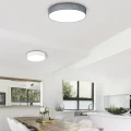 Lampa sufitowa ściemnialna LUGANO Szary śr.75cm DIM PILOT LED 60W 3000-5000K Trio 621915511 | 4017807384499 noxbox lampynox www.lampynox.pl