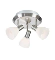 Spot VERO Stalowy | Biały Ø 33cm 3xE14 Markslojd 107505 | 7330024579699 noxbox lampynox www.lampynox.pl