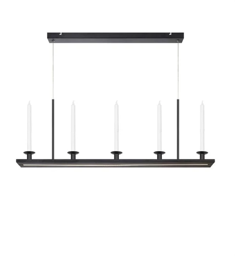 Lampa wisząca ze świecznikami DOWNTOWN czarny LED 22W 3000K Markslojd 107527 | 7330024579910 noxbox lampynox www.lampynox.pl