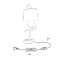 LOLA złoto czarna Lampka stołowa Żuraw E14 RL R50251079 4017807459340 noxbox lampynox www.lampynox.pl