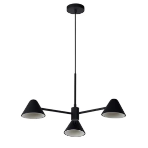 DEVON LED Czarny 3x3W 3000K Lampa wisząca Lucide 20415/15/30