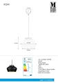 Lampa wisząca KOM czarny | stal E27 Markslojd 107378 | 7330024578166 noxbox lampynox www.lampynox.pl