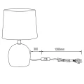 Lampka stołowa MALU Nikiel antyczny | Czarny E14 RL R50802667 | 4017807489712 noxbox lampynox www.lampynox.pl