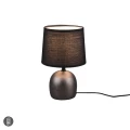 Lampka stołowa MALU Nikiel antyczny | Czarny E14 RL R50802667 | 4017807489712 noxbox lampynox www.lampynox.pl