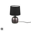 Lampka stołowa MALU Nikiel antyczny | Czarny E14 RL R50802667 | 4017807489712 noxbox lampynox www.lampynox.pl