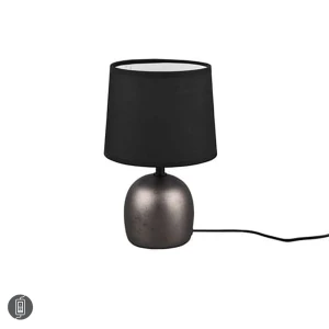 MALU Nikiel antyczny | Czarny E14 Lampka stołowa RL R50802667