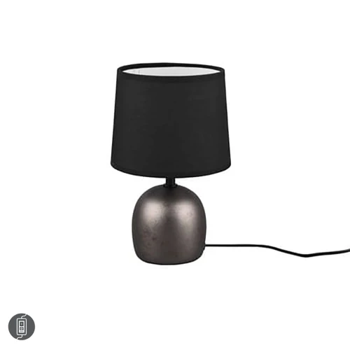 Lampka stołowa MALU Nikiel antyczny | Czarny E14 RL R50802667 | 4017807489712 noxbox lampynox www.lampynox.pl