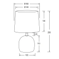 Lampka stołowa MALU Nikiel antyczny | Czarny E14 RL R50802667 | 4017807489712 noxbox lampynox www.lampynox.pl