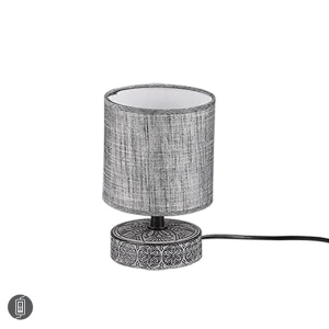 MARIE Szara ceramiczna E14 Lampka stołowa 