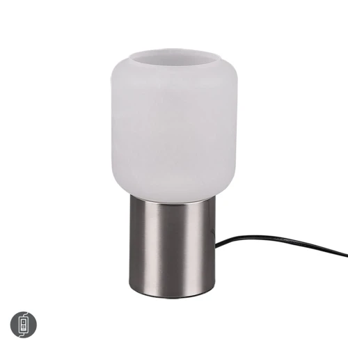 Lampka stołowa nikiel mat  NICO RL R50591007 4017807463774