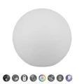 Dekoracyjna kula ogrodowa z czujnikiem zmierzchu MELO RGB Sterowana pilotem Zasilanie solarne RL R55326101 | 4017807492101 noxbox lampynox www.lampynox.pl
