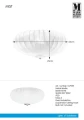 Lampa sufitowa MIST biały Ø 55cm 3xE27 Markslojd 107939 | 7330024588271 noxbox lampynox www.lampynox.pl