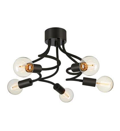 Lampa sufitowa MEDUSA czarny 5xE27 Markslojd 107931 | 7330024588196 noxbox lampynox www.lampynox.pl