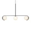 Lampa wisząca PARK czarny | biały 3xG9 Markslojd 107828 | 7330024586659 noxbox lampynox www.lampynox.pl