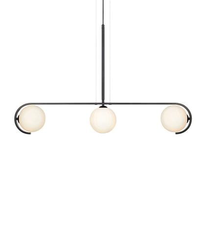 Lampa wisząca PARK czarny | biały 3xG9 Markslojd 107828 | 7330024586659 noxbox lampynox www.lampynox.pl