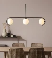 Lampa wisząca PARK czarny | biały 3xG9 Markslojd 107828 | 7330024586659 noxbox lampynox www.lampynox.pl