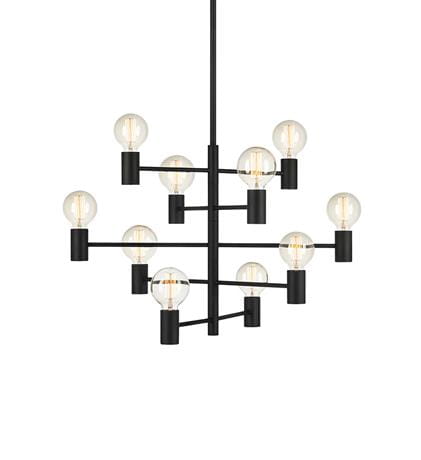 Lampa wisząca PARIS czarny 10xE27 Markslojd 107187 | 7330024573246 noxbox lampynox www.lampynox.pl