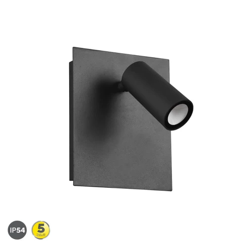 Regulowany kinkiet zewnętrzny TUNGA Antracyt LED 3W 420lm Trio 222960142 | 4017807491258 noxbox lampynox www.lampynox.pl