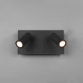 Podwójny regulowany kinkiet zewnętrzny TUNGA Antracyt LED 2x3W 840lm Trio 222960242 | 4017807491326 noxbox lampynox www.lampynox.pl