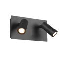 Podwójny regulowany kinkiet zewnętrzny TUNGA Antracyt LED 2x3W 840lm Trio 222960242 | 4017807491326 noxbox lampynox www.lampynox.pl