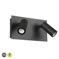 Podwójny regulowany kinkiet zewnętrzny TUNGA Antracyt LED 2x3W 840lm Trio 222960242 | 4017807491326 noxbox lampynox www.lampynox.pl