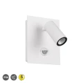 Regulowany kinkiet zewnętrzny TUNGA Biały mat LED 3W 420lm Czujnik ruchu Trio 222969131 | 4017807491296 noxbox lampynox www.lampynox.pl