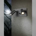 Podwójny regulowany kinkiet zewnętrzny TUNGA Antracyt LED 2x3W 840lm Czujnik ruchu Trio 222969242 | 4017807491371 noxbox lampynox www.lampynox.pl