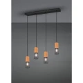 Lampa wisząca TOSH Czarny mat 4xE27  Trio 304300432 | 4017807467567 noxbox lampynox www.lampynox.pl