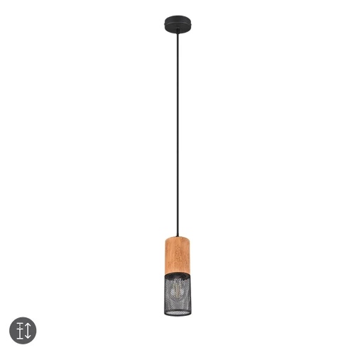 Lampa wisząca TOSH Czarny mat E27 Trio 304300132 | 4017807467499 noxbox lampynox www.lampynox.pl