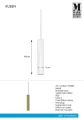 Lampa wisząca RUBEN mosiądz Ø 7cm GU10 Markslojd 107880 | 7330024587687 noxbox lampynox www.lampynox.pl