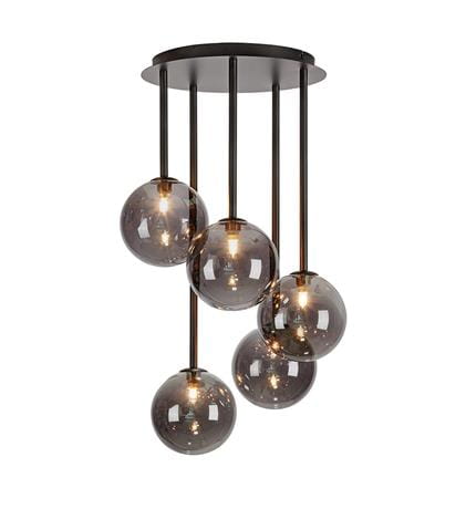 Lampa wisząca UNIVERSE czarny | przydymiony Ø 40cm 5xG9 Markslojd 108111 | 7330024599222 noxbox lampynox www.lampynox.pl