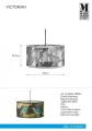 Lampa wisząca VICTORIAN papugi Ø 50cm E27 Markslojd 108056 | 7330024596092 noxbox lampynox www.lampynox.pl