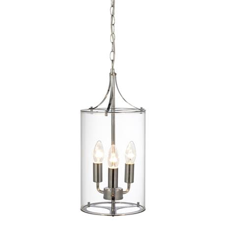 Lampa wisząca VINGA chrom | przeźroczysty Ø 20cm 3xE14 Markslojd 104652 | 7330024528703 noxbox lampynox www.lampynox.pl